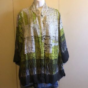 Dressori 100% Silk Button down shirt/jacket